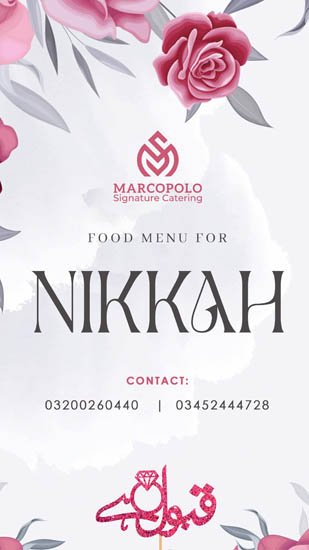 Nikkah menu — Signature Catering